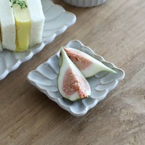 오반자이 내추럴 시노기 정사각 접시 9cm 일본 그릇 식기 빈티지그릇 엔틱그릇 고급스러운그릇 북유럽풍접시