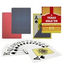 마술카드 마술트럼프 신기한 카드 1데크 PVC 카드 놀이 빅 넘버 게임 텍사스 홀덤 포커 가족 파티 바 마술, 01 Blue back