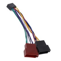 캠핑카 부품 Kenwood / JVC 자동차 스테레오 라디오 용 와이어 하네스 어댑터 ISO 표준 커넥터 16 핀 플러, 한개옵션0