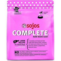 강아지 사료 SOJOS Complete Beef Recipe 성인용 곡물 프리 동결 건조 생 개, [01] 7 lb, [02] 돼지