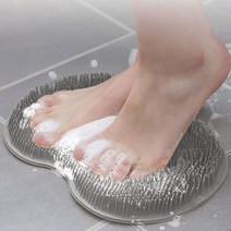 발씻기 풋브러쉬 발세척 브러쉬 매트 풋샴푸 발브러쉬 발샴푸 발각질 제거기 풋클리너 발바닥 세척 바디, R79084G(그레이