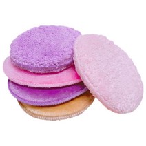 CMCOSMETIC 극세사 해면 피부과 클렌징 해면, 핑크
