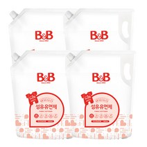 비앤비 NEW 섬유유연제(자스민) 1800ml 리필형, 4개