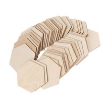 목재구입 나무합판 나무재단60mm 2.36 인치 육각 모양의 MDF 나무 컷 장식 DIY 공예 스크랩북 바느질 10, 01 10ps 60mm 2.36inh