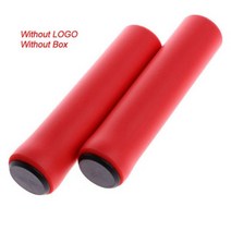 실리콘 소재 MTB 미끄럼 방지 사이클링 그립 2 개입 산악 로드 바이크 핸들바 커버 그립 자전거 액세서리, Basic red