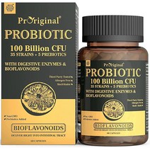 Proriginal 35종 프로바이오틱스 균주 유산균 1000억CFU 지연방출 60캡슐, 60 Count (Pack of 1)