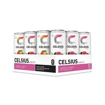 CELSUS 피트니스 드링크 무탄산 2맛 버라이어티 팩 무설탕 12oz. 슬림캔12팩