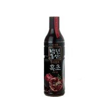 샘표 백년동안 현미발효 흑초 산수유 석류, 750ml, 1개