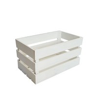 나무 상자 박스 원목 수납 칼라 공간 책장 도어형, 1단 가로 34*세로 23*높이 6cm, 흰색