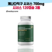 캐나다직구 시서스캡슐 700mg 120캡슐+씨서스 20배고농축 시서스 분말 가루 3세트 롯데백화점 상품권증정