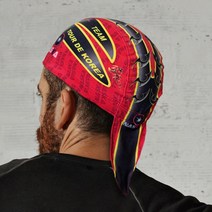 자전거모자 땀흡수 두건 오토바이 배달 쪽모자, 레드