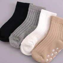 (도매-fw)유아동양말g기본골지5족(도매는5족), 아이보리ㅡ2호