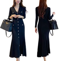 리더스타 여성원피스 기본핏 당일발송 자체제작 원피스 니트원피스 긴팔원피스 긴팔 롱원피스