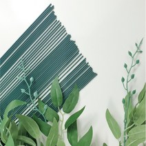 D 국내 꽃철사 지철사 꽃포장용철사 녹색 50P (두께 2.2mm길이50cm)