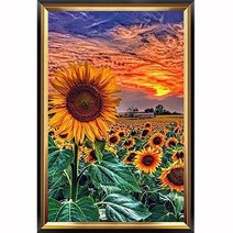 히여 보석 십자수 DIY 패키지 3D 90여종 도안 소형 중형 대형 시리즈, 1세트, 25. 해바라기 BH-211