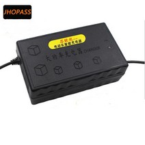 LED 디스플레이 80V 30AH 스마트 납산 배터리 충전기 자동차 세발 자전거/지게차/전자 출력 AC, 01 black_02 UK adapter