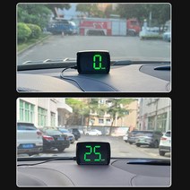 GPS HUD KMH 헤드 업 디스플레이 GPS 속도계 자동차 HUD 2.8 인치 플러그 앤 트럭 버스 디지털 빅 폰트, 한개옵션0, 한개옵션0