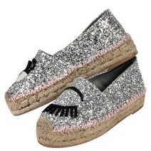 키아라 페라그니 윙크 글리터 에스파드리유 CF895 SILVER [CFS007]