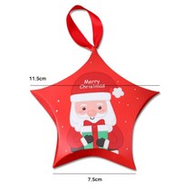 [PJF신상품] 단상자 답례떡 크리스마스 별모양 리본 케이스, 쿠팡 파주친구 본상품선택