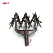 미니관리기잔디 노조기 회전식 경운기 도구 3 개 토양 터핑 2-in-1 정원 유물, 03 3pcs