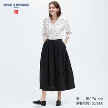 F 유니클로 여성복 INES DE LA FRESSANGE삼면플리츠 스커트스커트 456323