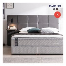 [에몬스] [킹K] 휴레스트 투매트리스 침대, 색상:아이보리