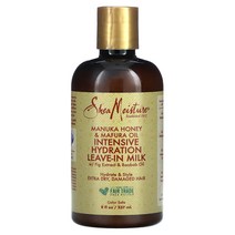 SheaMoisture (시어 모이스처) 인텐시브 하이드레이션 리브인 밀크 무화과 추출물 바오밥 오일 함유 237ml(8fl oz), 237ml