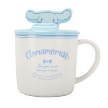 산리오 캐릭터 머그컵 거치대 뚜껑 세트 시나모롤 폼폼푸린 헬로키티 선물용 휴대폰 거치대