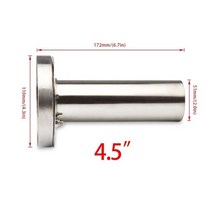 배기팁 자동차 원형 배기 머플러 조절 가능한 팁 탈착식 소음기 35 인치 4