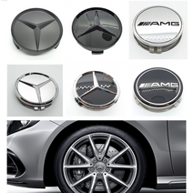 벤츠 휠캡 블랙 무광 실버 검정 클립형 75mm WHEEL CAP AMG휠캡, 3. 유광 블랙