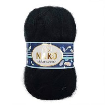 [니뜨] 나코컬러플로우실 (100g) (10+1) [뜨개실도안제공], 6130_블랙