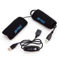 하이브유통 USB 3단 온도조절 오토바이 열선그립 열선핸들 방한용품, 3단 온도조절기+USB 열선그립