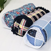둥근배개커버 어르신 둥근배게 원형배게커버, 예스딜 베개커버_로즈(핑크)