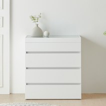 라이 800 4단 아일랜드 서랍장 침실 다용도 악세사리 디바이더 깊은 옷수납, 화이트