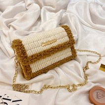 [갓샵] 코바늘 가방 뜨기 숄더백 만들기 DIY 키트 [뜨개질 망스티치 네트 망 뜨개 손뜨, 상품선택:숄더백/카키+아이보리