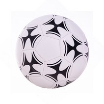 자블라니 학생용 휴대용 야외 스포츠 운동 게임 PU 가죽 사이즈 정원 매치, 1.White Black, 1개