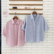 지지미 시어서커 줄지셔츠 1116667