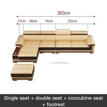 쇼파베드 침대형 거실 접이식 평상형 멀티 쇼파겸침대, 한 좌석, J. 360cm sofa yellow