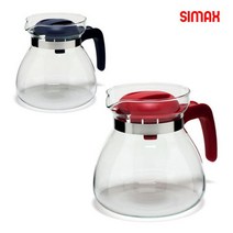 시멕스 내열유리 주전자 1.3L 유리포트, 블루