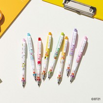 유니 쿠루토가 샤프 BT21 친구들 한정판 0.5, 화이트(BT21)