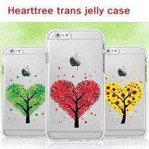 LG 스타일러스2 케이스 F720 하트 트리 투명 젤리, 오렌지레드-하트트리투명JPT