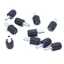 10pcs 마운틴 자전거 자전거 M5 교대 미세 조정 나사 볼트 자전거 리어 디레일러 조정 나사 검정, 보여진 바와 같이, 하나