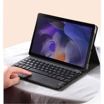 갤럭시탭A 북커버 터치패드 블루투스 키보드 케이스, 갤럭시탭A8 10.5, 터치패드키보드 -로즈핑크