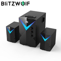 Blitzwolf bw-gt2 20w pc 컴퓨터 게임 스피커 usb 블루투스 호환 무선 스피커 hifi 스테레오 사운드 게임 스피커 pc