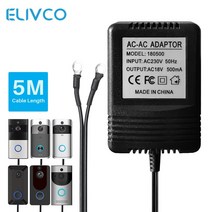 18v ac 전원 어댑터 변압기 충전기 eu uk us 220v-240v for wifi smart video doorbell 카메라 video intercom door bell, 영국 플러그, 영국 플러그