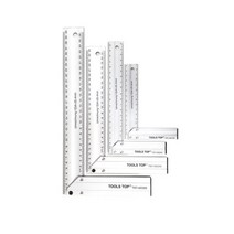 툴스탑 알루미늄 눈금 직각자 TST-AS 150mm 200mm 250mm 300mm 곡자, TST-AS300(300mm)