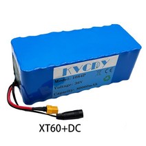 전기 자전거 배터리 KVCDY 36V 18650 리튬 이온 배터리 팩 10s4p 80000mah 500W 전기 자전거 통합 BMS 충전
