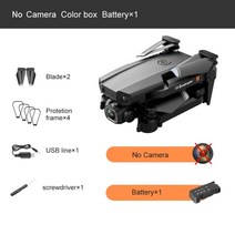 드론 미니 XT6 4K 1080P HD 카메라 WiFi Fpv 기압 고도 홀드 공 1종, 노카메라 1B