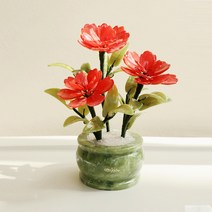 아토제이드 옥꽃 카네이션 3송이 라운드 / 스승의날선물 은사님 선물 선생님 선물 교수님선물 어버이날선물 부모님선물 가정의달 효도선물