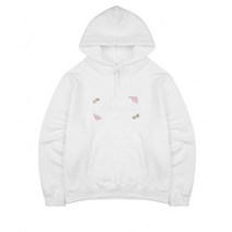 챈스챈스 ALWAYS 엠브로이더리드 후드 화이트